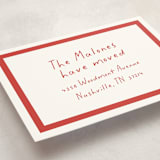 "bold border" - Moving Announcements in Cherry by Sara Hicks Malone - Detail