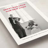 "Bold New Home" - Moving Announcements in Cherry by Benita Crandall - Detail