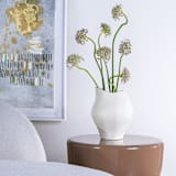 "Ceramic Decorative Sculptural Vase - Cream Mosco" - Vases in white by DinaDecor