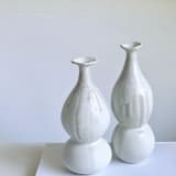 "Snow Gourd Vase" - Vases in white by Cloude Made