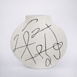 "Ceramic Vase ‘Lune [M] - Lines’" - Vases in white by Inhee Ma