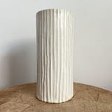 "Ribbed Vase - Medium" - Vases in white by Sidney Field