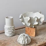"Ribera Tall Coastal Vase" - Vases in white by OWO Cerámica