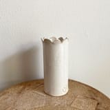 "Scallop Vase - White" - Vases in white by Sidney Field