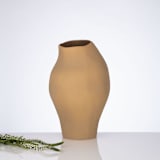 "Ceramic Decorative Sculptural Vase - Camel Clay Mosco" - Vases in natural by DinaDecor