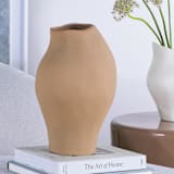 "Ceramic Decorative Sculptural Vase - Camel Clay Mosco" - Vases in natural by DinaDecor