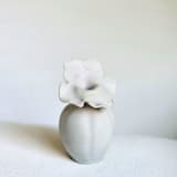 "Floral Fluted Bud Vase" - Vases in white by Cloude Made