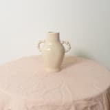 "Cream Beaded Bud Vase" - Vases in beige by Erika Christine Ceramics