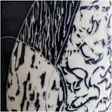 "tall narrowed neck vase" - Vases in black by Liz Vigoda