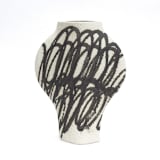 "Ceramic Vase  ‘Dal - Circles Black’" - Vases in black by Inhee Ma