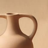 "Bobble Harappan Vase - terracotta" - Vases in brown by Powered By People