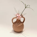 "Bobble Harappan Vase - terracotta" - Vases in brown by Powered By People