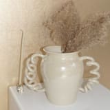 "Boinggg! Vase in Pearl" - Vases in clear by KuuPottery