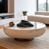 "Ceramic Decorative Sculptural Vase - Matt Black Geo Flat" - Vases in black by DinaDecor