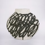 "Ceramic Vase ‘Lune [M] - Circles Black’" - Vases in black by Inhee Ma