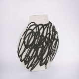"Ceramic Vase ‘Lune [M] - Circles Black’" - Vases in black by Inhee Ma