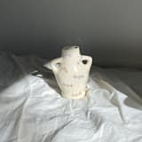 "Pearly Three Times a Charm Bud Vase" - Vases in natural by Erika Christine Ceramics