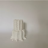 "quilted strands vase" - Vases in white by Kristin Yezza
