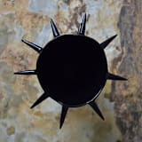 "Handmade Pottery Spikes Black Decorative Vase V" - Vases in black by OWO Cerámica