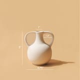 "Harappan Vase Bobble - Off-White Ceramic" - Vases in white by Powered By People
