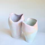"Cherry Blossom Soft Fold Vase - Small" - Vases in pink by Cloude Made