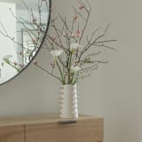 "Handmade Ceramic Spikes White Decorative Vase VI" - Vases in beige by OWO Cerámica