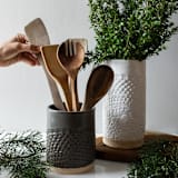 "Lace Canister Large" - Vases in white by Handmade Studio TN