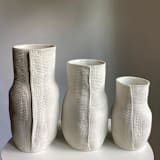 "BURLAP BOTTLE VASE" - Vases in white by Cym Warkov