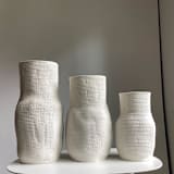 "BURLAP BOTTLE VASE" - Vases in white by Cym Warkov