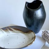 "Black Soft Fold Vase" - Vases in black by Cloude Made