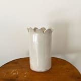 "Scallop Vase - Large" - Vases in white by Sidney Field