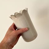 "Scallop Vase - Large" - Vases in white by Sidney Field
