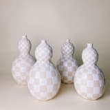 "Holding Vessel" - Vases in white by Rory Pots
