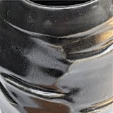 "faceted black vase" - Vases in black by Liz Vigoda
