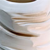 "Faceted white vase" - Vases in white by Liz Vigoda