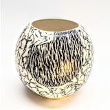 "Round vase network pattern" - Vases in multicolor by Liz Vigoda