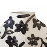 "Ceramic Vase Flowers Pattern" - Vases in beige by Inhee Ma