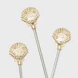 "Shell swizzle sticks" - Wine and Bar Tools in gold by Joanna Buchanan