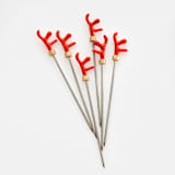 "Coral cocktail picks" - Wine and Bar Tools in orange by Joanna Buchanan