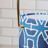 "Bamboo Deep Blue - Ice Bucket" - Wine and Bar Tools in blue by Clairebella