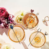 "Wedding cocktail picks" - Wine and Bar Tools in multicolor by Joanna Buchanan