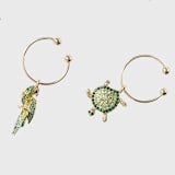 "Palm beach wine charms" - Wine and Bar Tools in gold by Joanna Buchanan