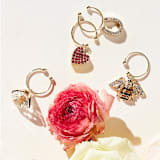 "Wedding wine charms" - Wine and Bar Tools in gray by Joanna Buchanan