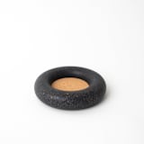 "Wine Bottle Coaster: Black Terrazzo" - Wine and Bar Tools in gray by Pretti.Cool