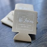 "Custom Elegant wedding can coolers, set of 50" - Favors in beige by Rook Design Co