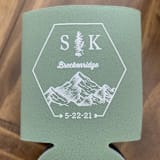 "Custom Hexagon featuring mountain range wedding can coolers, set of 50" - Favors in multicolorassorted-colors by Rook Design Co