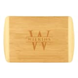 "Custom Bamboo Cutting Board" - Couple Gifts in natural by Papel Custom Design