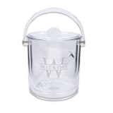 "Custom Engraved Acrylic Ice Bucket" - Couple Gifts in clear by Papel Custom Design