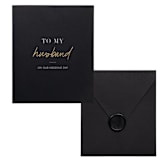 "Spouse Greeting Card- Husband" - Couple Gifts in black by Plan Chicly