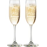 "Starfish Toasting Flutes - Set of 2" - Couple Gifts in clear by Great Little Favor Co